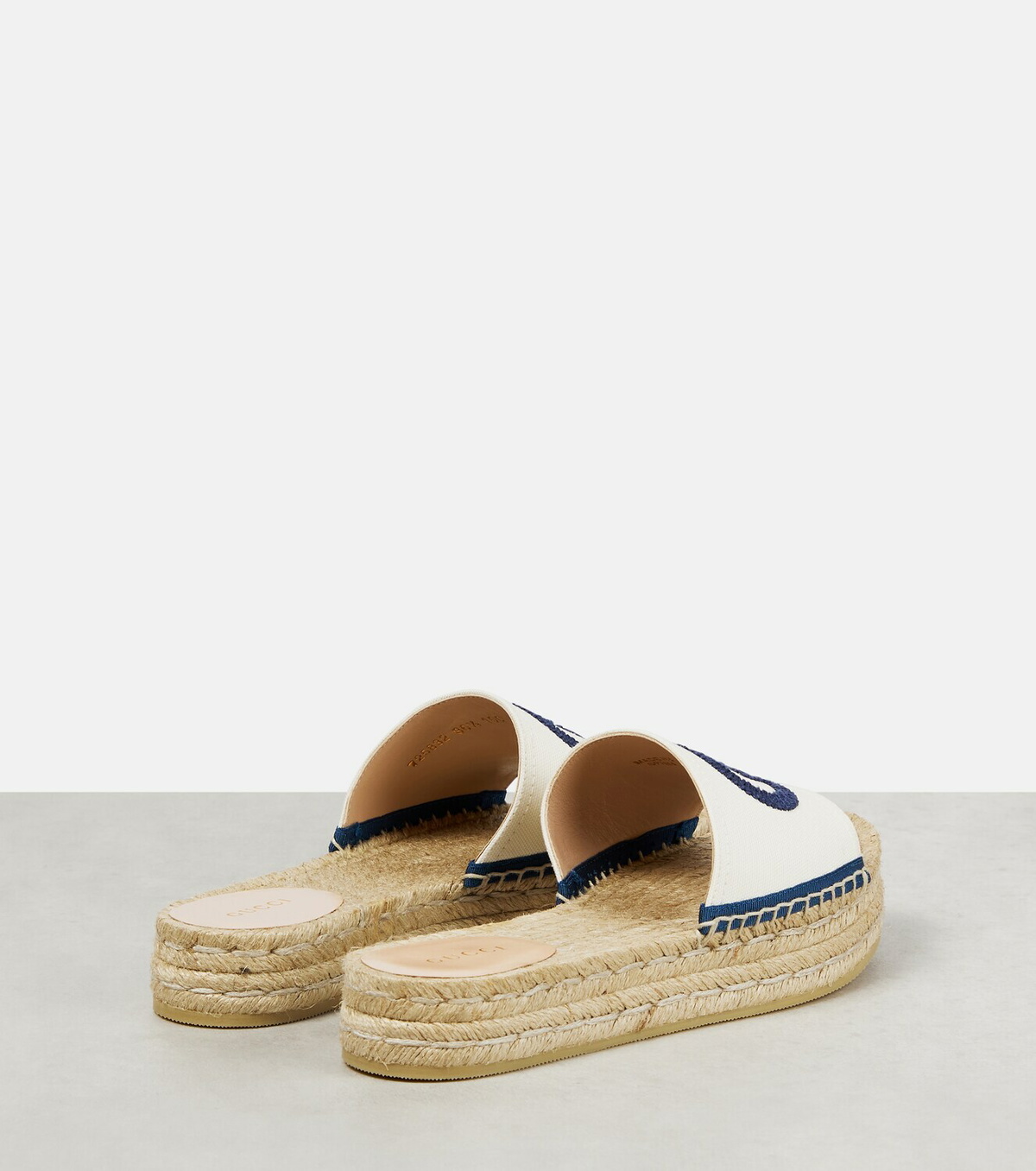 Gucci - Interlocking G espadrille slides Gucci