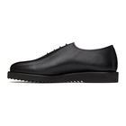 Issey Miyake Men Black Leather One Cut Derbys