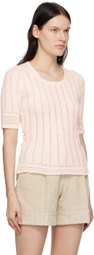 See by Chloé White Scoop Neck Top