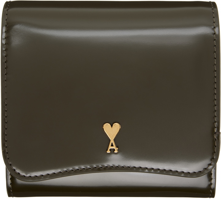 Photo: AMI Paris Khaki Paris Paris Compact Wallet