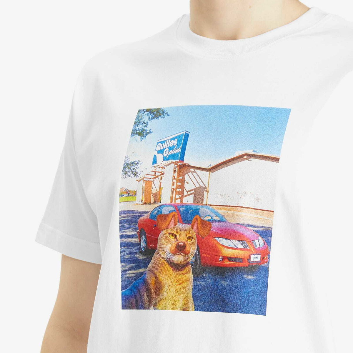 Dime Men's Selfie T-Shirt in White Dime