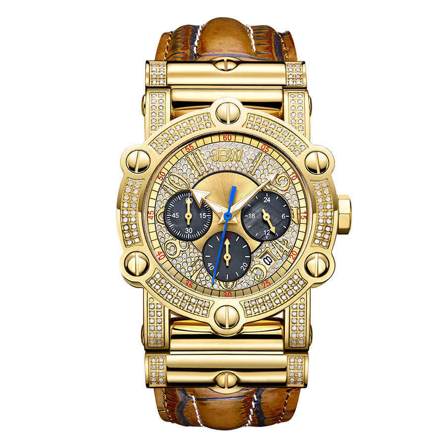 JBW Men's 10 YR Anniversary Phantom 1.96 ctw Diamond & Chronograph Watch JB-6215-10C