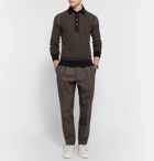 TOM FORD - Pleated Linen Trousers - Men - Green