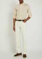 Lardini Cotton and Silk-blend Shirt White