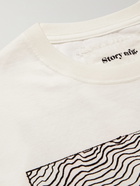 Story Mfg. - Grateful Printed Organic Cotton-Jersey T-Shirt - Neutrals