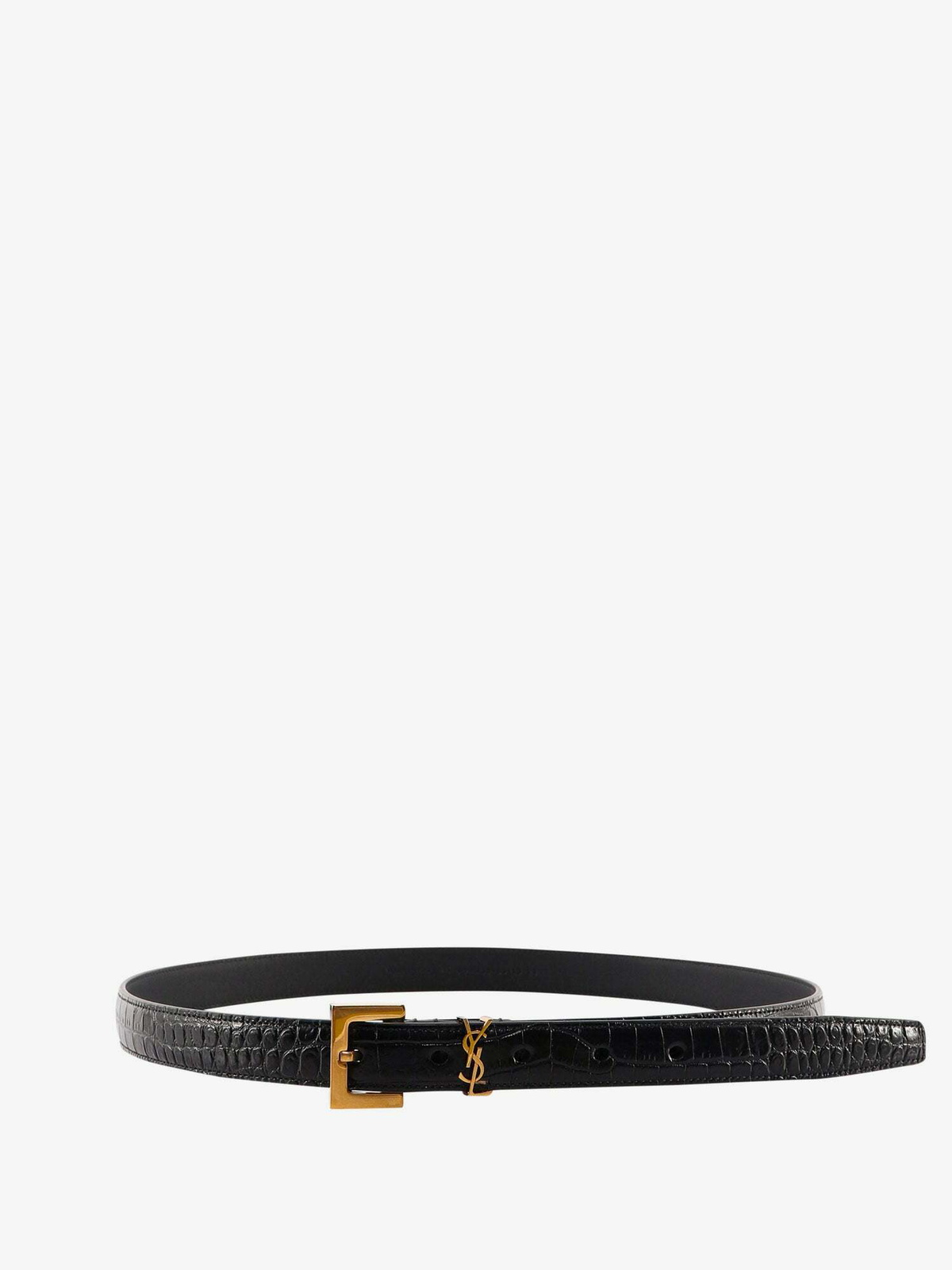 saint laurent white belt