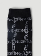 JW Anderson Logo Grid Long Socks