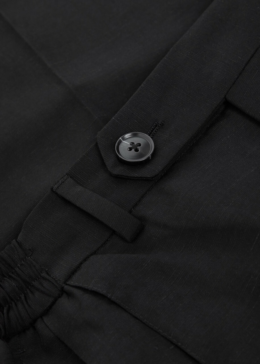 Mki Miyuki Zoku Pleated Woven Suit Trousers Black