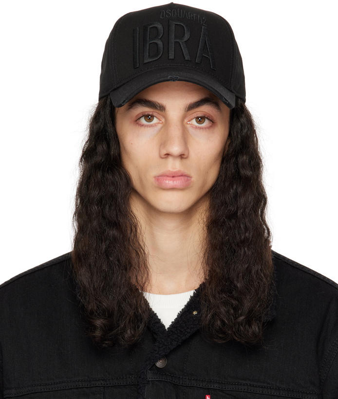 Photo: Dsquared2 Black Ibra Baseball Cap