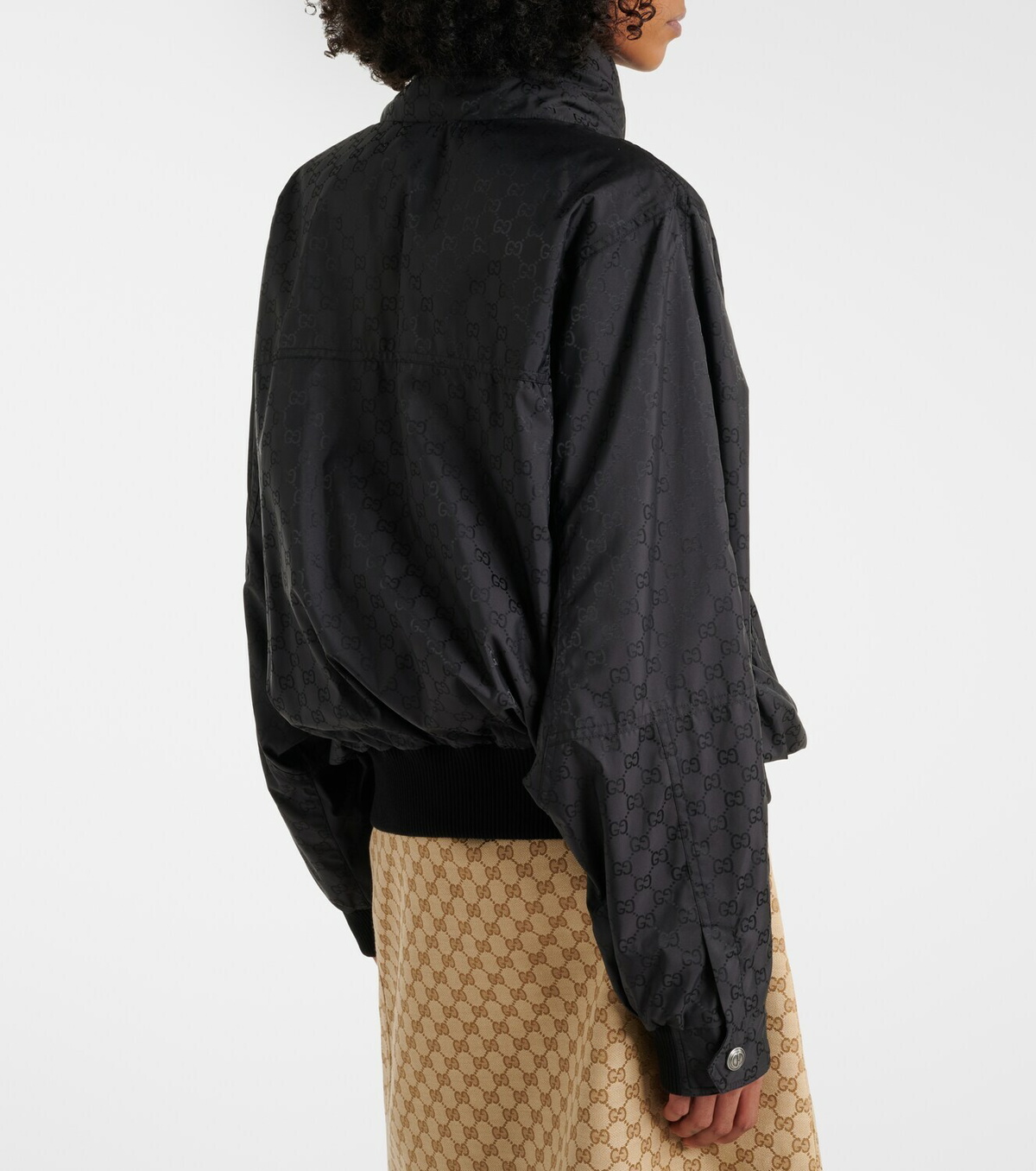 Gucci GG cotton-trimmed jacket