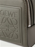 LOEWE - Mini Logo-Debossed Leather Messenger Bag
