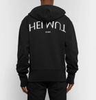 Helmut Lang - Printed Loopback Cotton-Jersey Hoodie - Men - Black