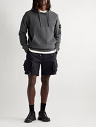 Stone Island - Logo-Appliquéd Cotton-Jersey Hoodie - Gray