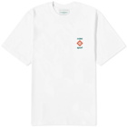 Casablanca Men's Small Casa Sport Logo T-Shirt in White