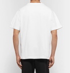 Acne Studios - Logo-Print Garment-Dyed Cotton-Jersey T-Shirt - Men - White