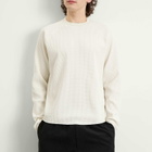 Goldwin Men's Waffle Light Long Sleeve T-Shirt in Ivory