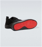 Christian Louboutin Happyrui suede-trimmed sneakers