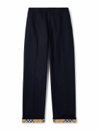 Burberry - Straight-Leg Cotton-Twill Trousers - Blue