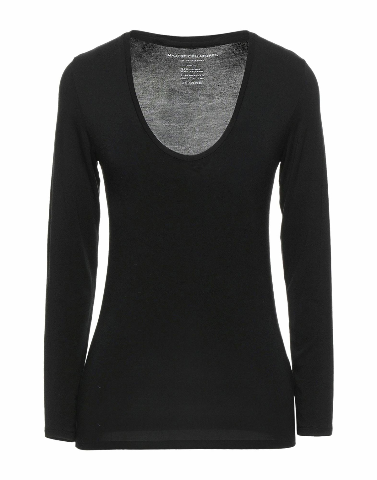 Majestic Filatures Womens T-shirt in Black