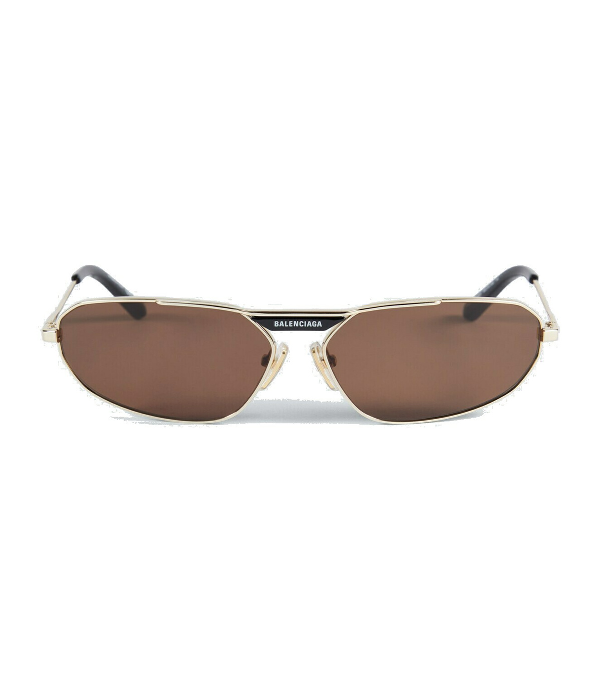 サングラス Balenciaga Tag 2.0 Navigator light brown sunglasses Tag 2.0 Navigator Sunglasses in Brown | Balenciaga US