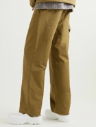 Loewe - Straight-Leg Cotton-Canvas Trousers - Brown