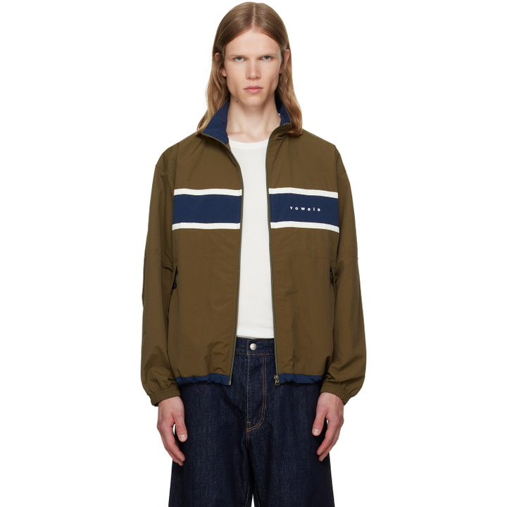 Photo: vowels Green Paneled Nylon Jacket