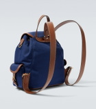 Miu Miu Leather-trimmed canvas backpack
