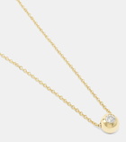 Melissa Kaye Audrey Small 18k gold necklace with diamond