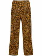 PALM ANGELS - Cheetah Linen Blend Track Pants