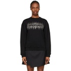 Givenchy Black Rhinestone Logo Sweatshirt