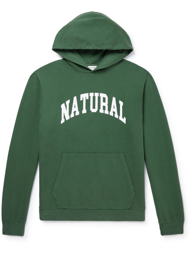 Photo: Museum Of Peace & Quiet - Printed Cotton-Jersey Hoodie - Green