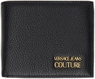Versace Jeans Couture Black Logo Bifold Wallet