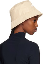 Palm Angels Beige Classic Logo Bucket Hat