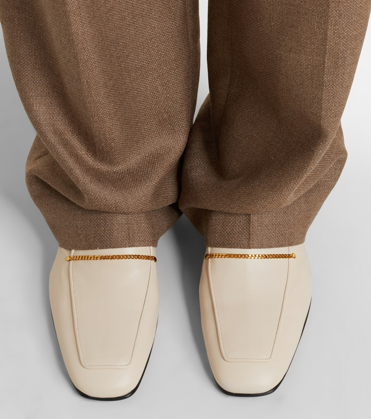 Herbert Levine Fair And Square leather loafer pumps