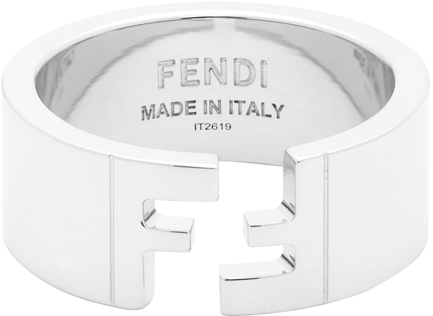 Fendi Silver 'Forever Fendi' Ring Fendi
