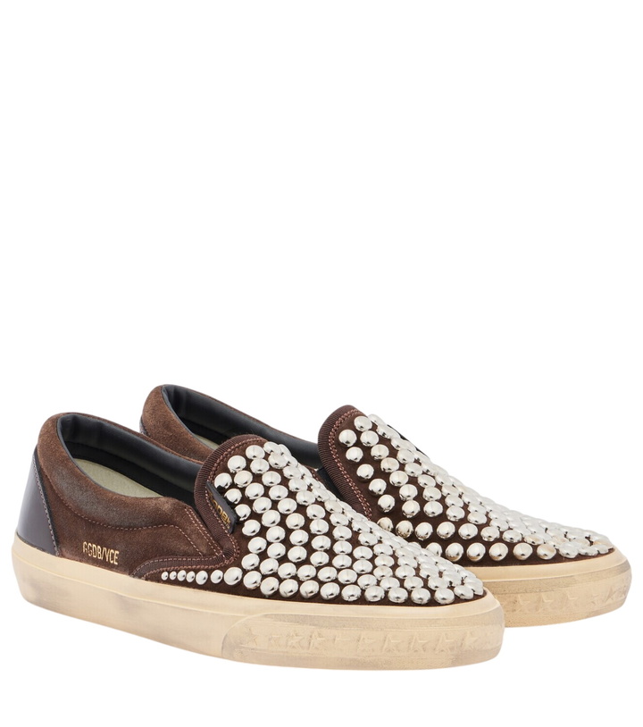 Photo: Golden Goose VCE studded suede slip-on sneakers