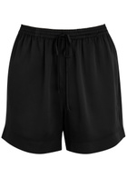 Fleur OF England Fleur du Jour Silk-satin Pyjama Shorts Black