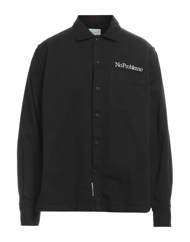 Photo: Aries Mens Denim shirt in Black