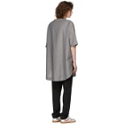 House of the Very Islands Grey Long Front Pocket T-Shirt