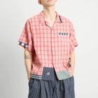 Story mfg. Men's PA Shirt in Pink Handloom Picnic