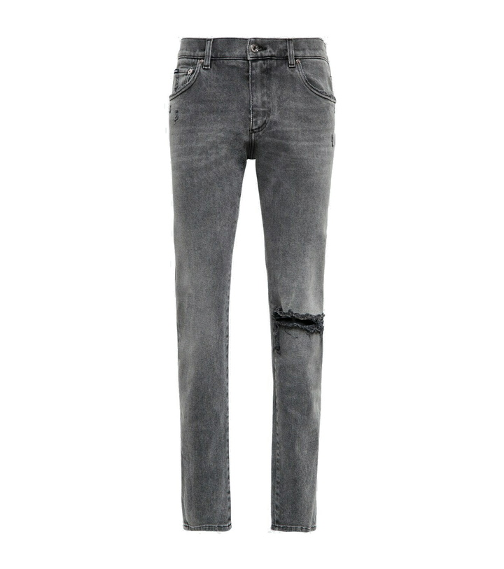 Photo: Dolce&Gabbana - Distressed slim jeans