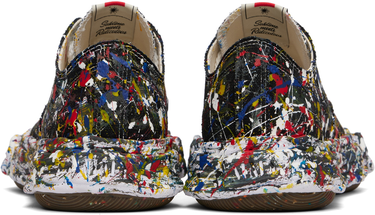 Maison MIHARA YASUHIRO Black 'Peterson23' OG Sole Sputtering Paint Sneakers