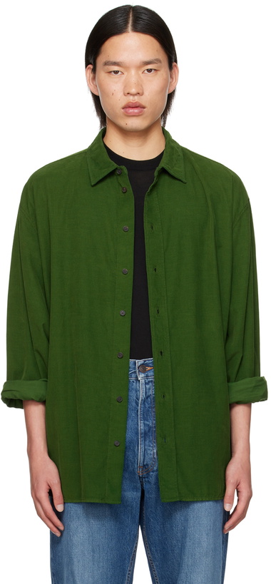 Photo: The Row Green Penn Shirt