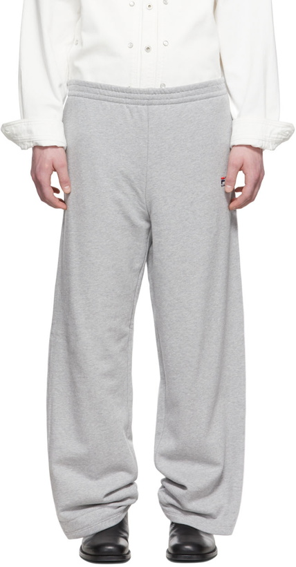 Photo: Y/Project Grey FILA Edition Cotton Lounge Pants