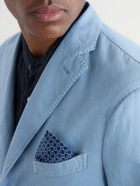 Boglioli - Stretch Cotton and Linen-Blend Blazer - Blue