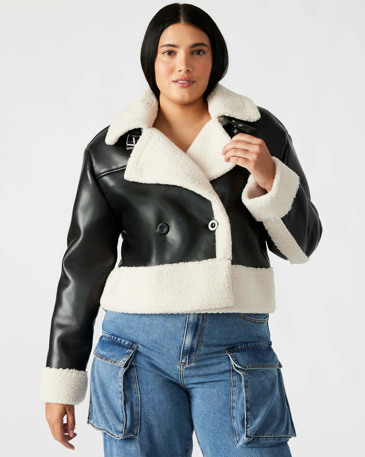 Steve Madden Athen Jacket in Black Natural