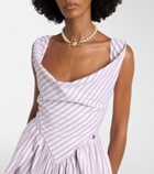 Vivienne Westwood Sunday striped cotton midi dress