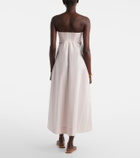 Posse Rosie striped cotton midi dress