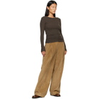 AGOLDE Khaki Delphi Slim T-shirt