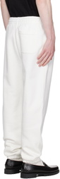 Lacoste White Fleece Sweatpants
